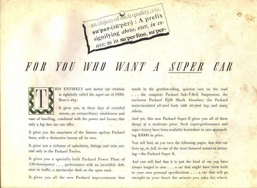 1939 Packard Brochure Page 3